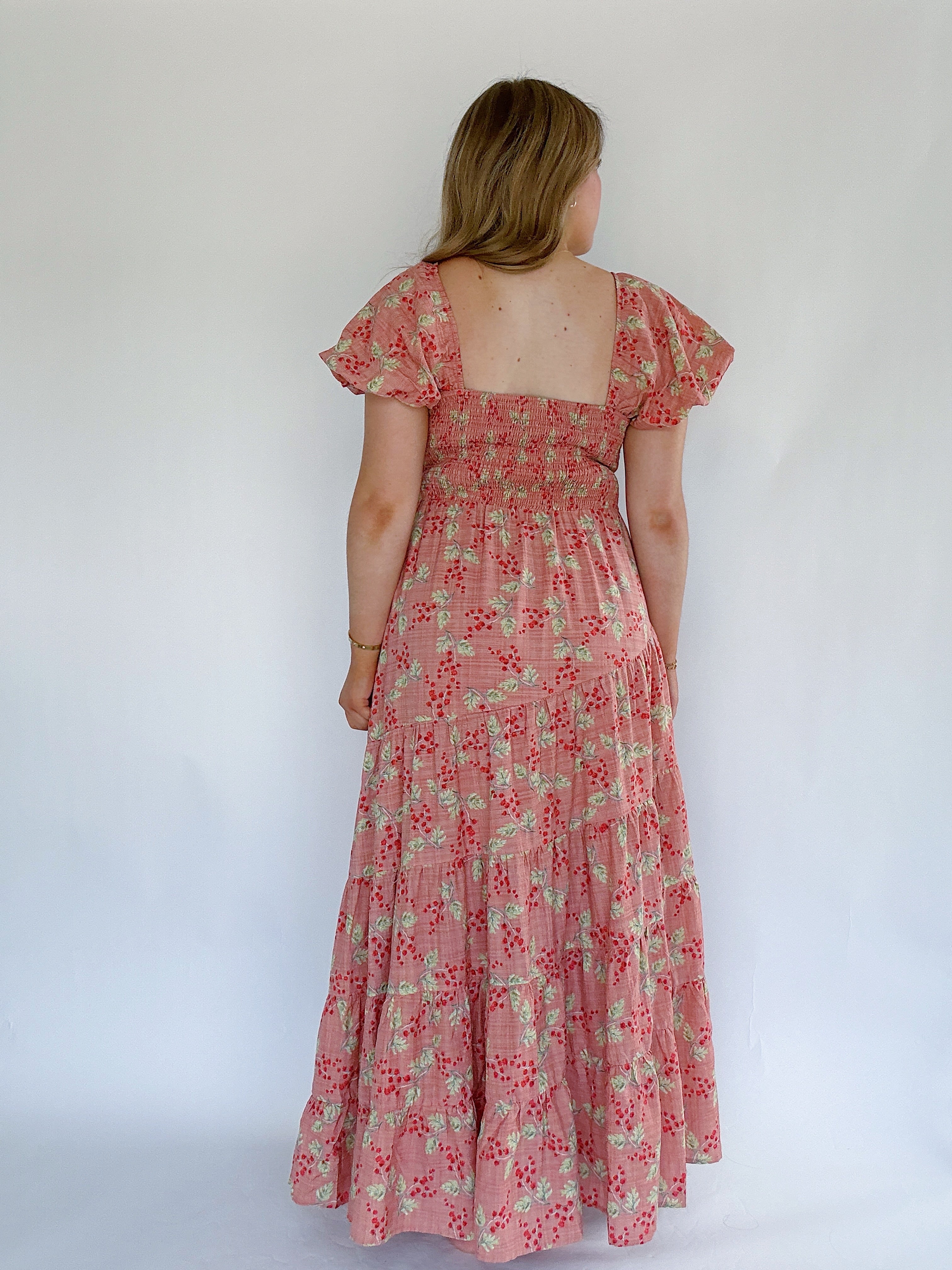 Days To Come Maxi Dress Coral Back