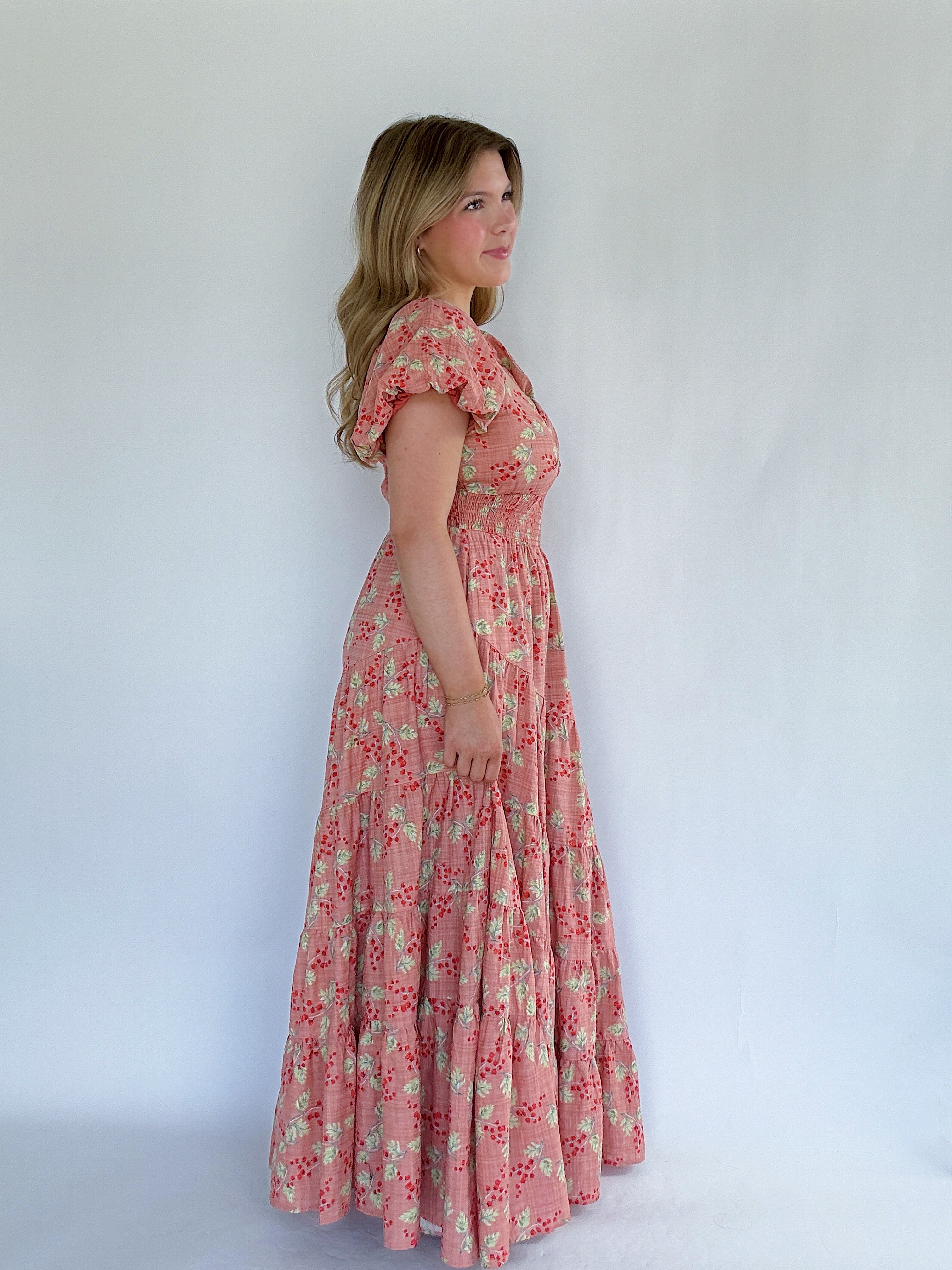 Days To Come Maxi Dress Coral Side
