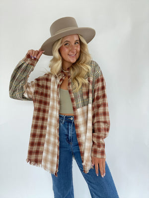 Brigade Plaid Top