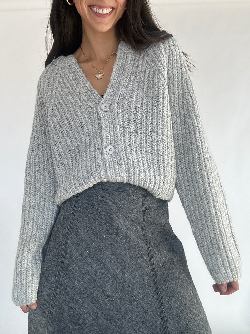 Austin Cardigan - Cloud Grey