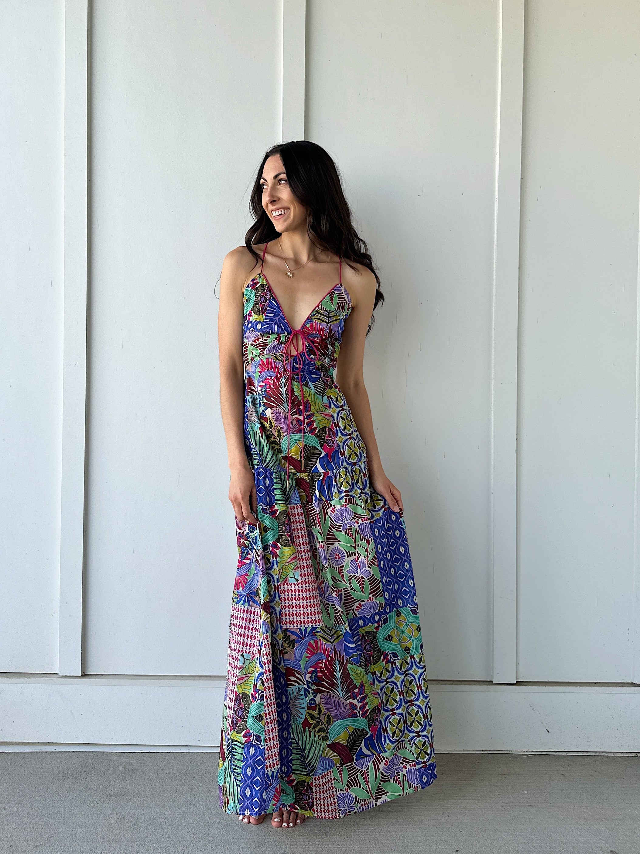 blue magnolia dress Magnolia dress blue – Vogue Villa main image 0