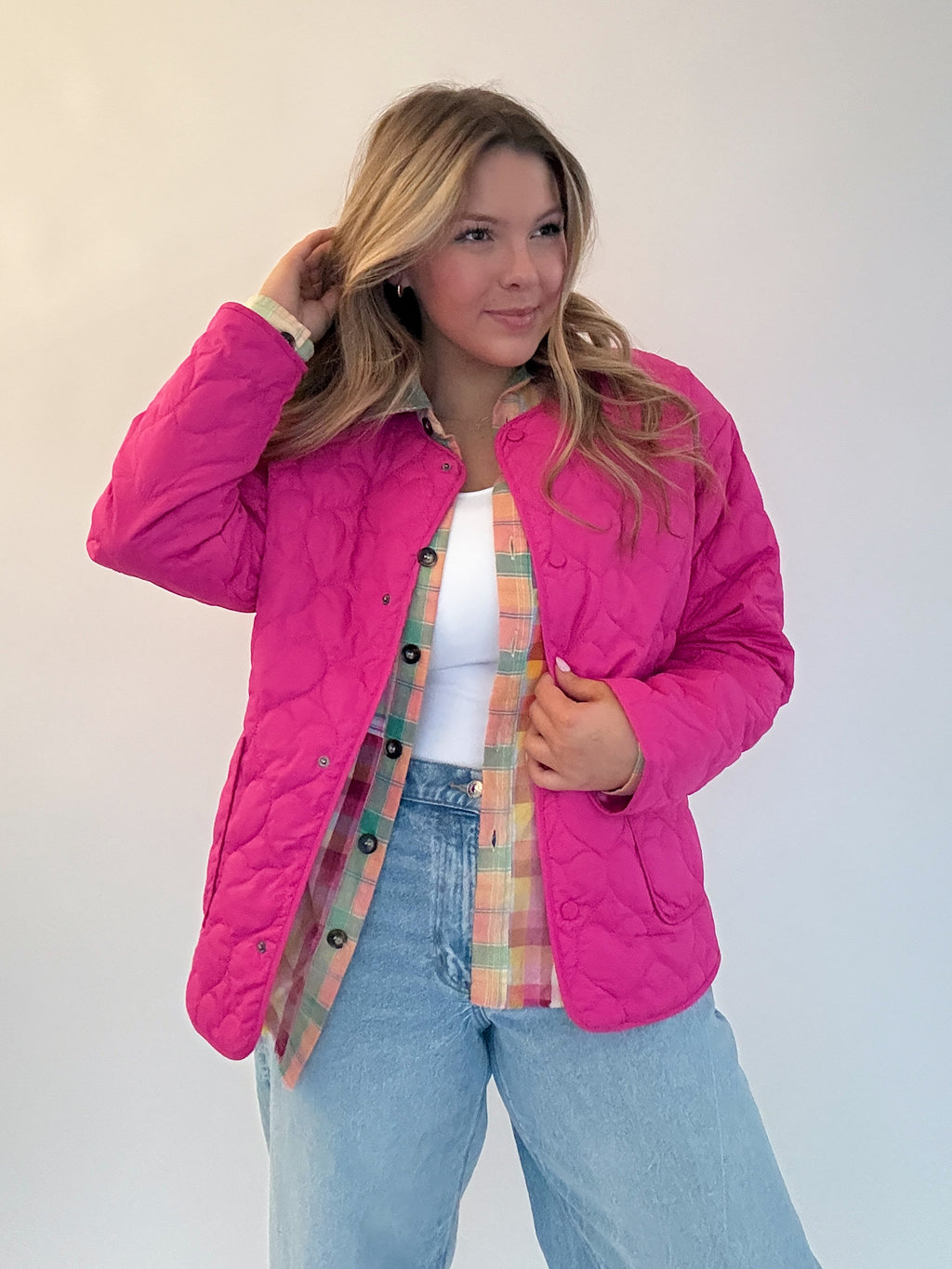 Quilted Heart Puffer Jacket