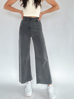 Main Squeeze Wide Leg Pants - Black