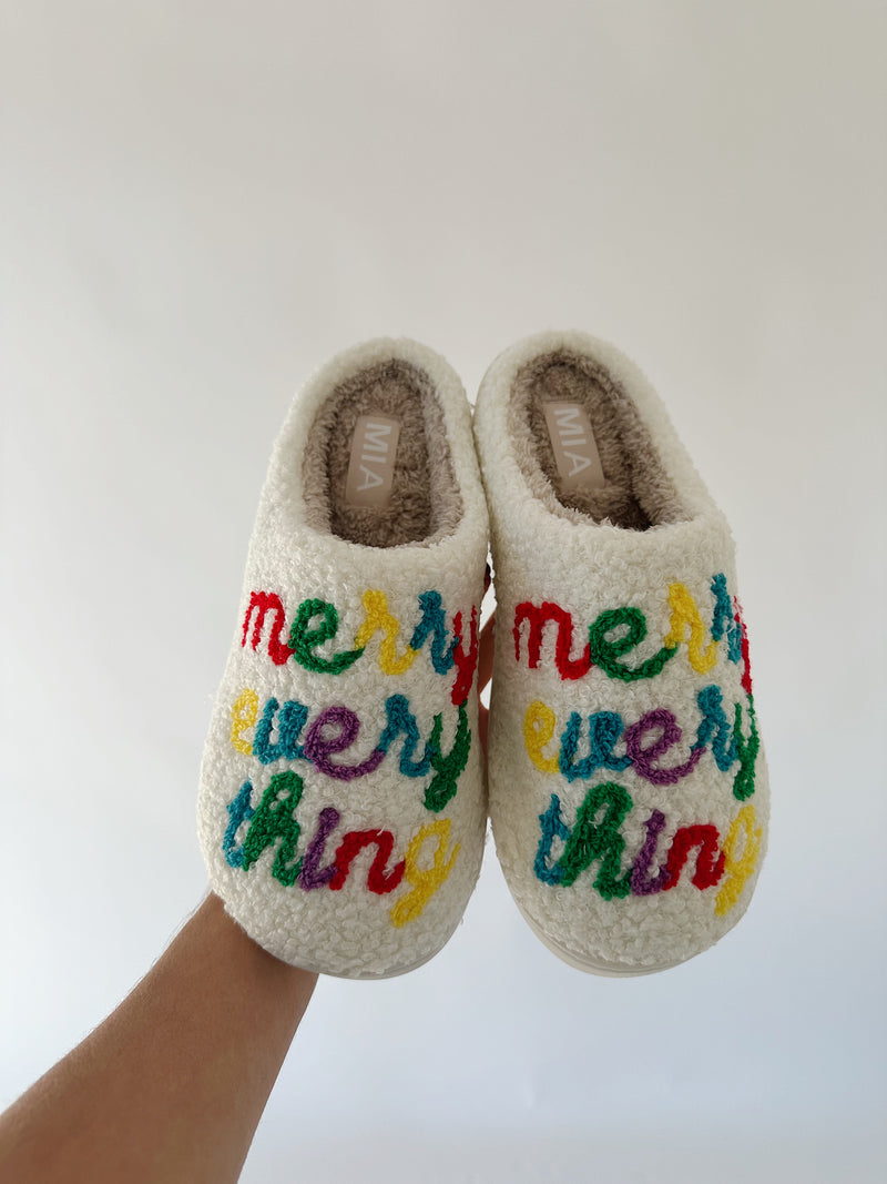 Merry Everything Slippers