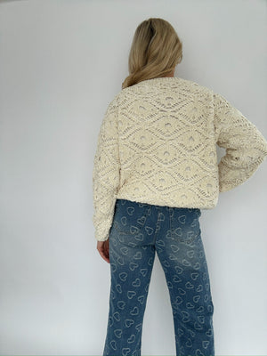 Steady Me Knit Sweater - Cream