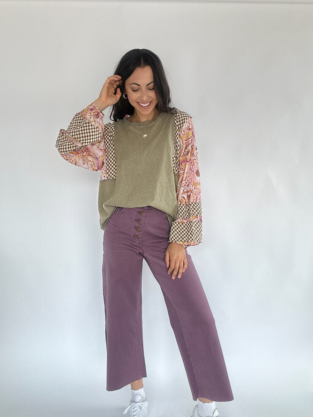 Sunday Stroll Wide Leg Pants - Plum