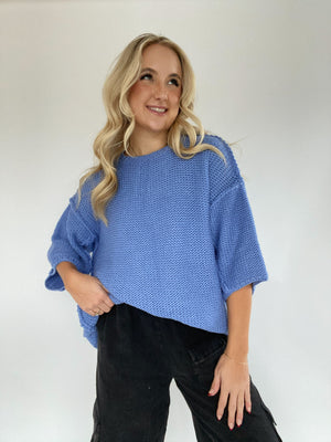 After All Sweater - Peri Blue