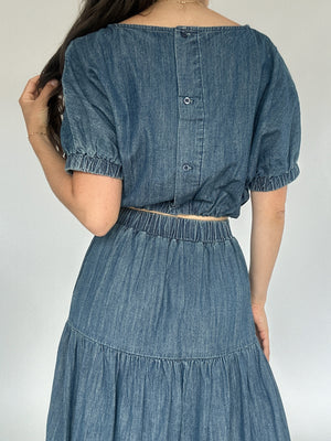 Darling Days Denim Top