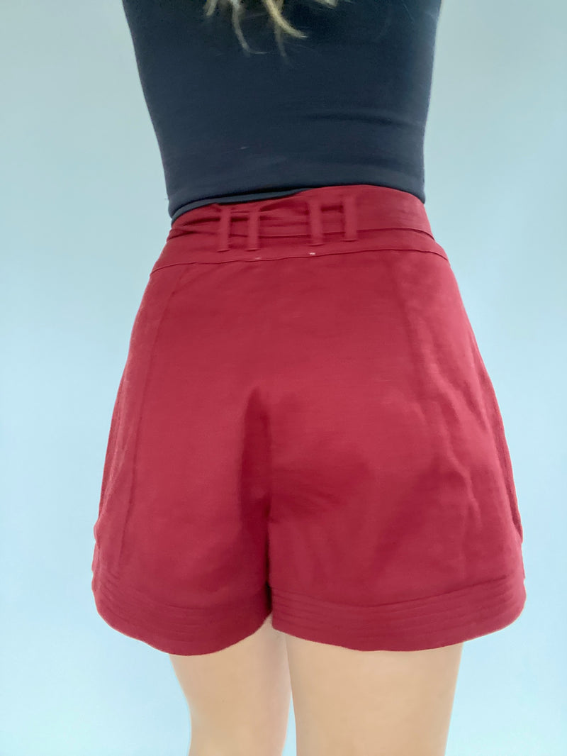 Clara Ribbon Belt Shorts