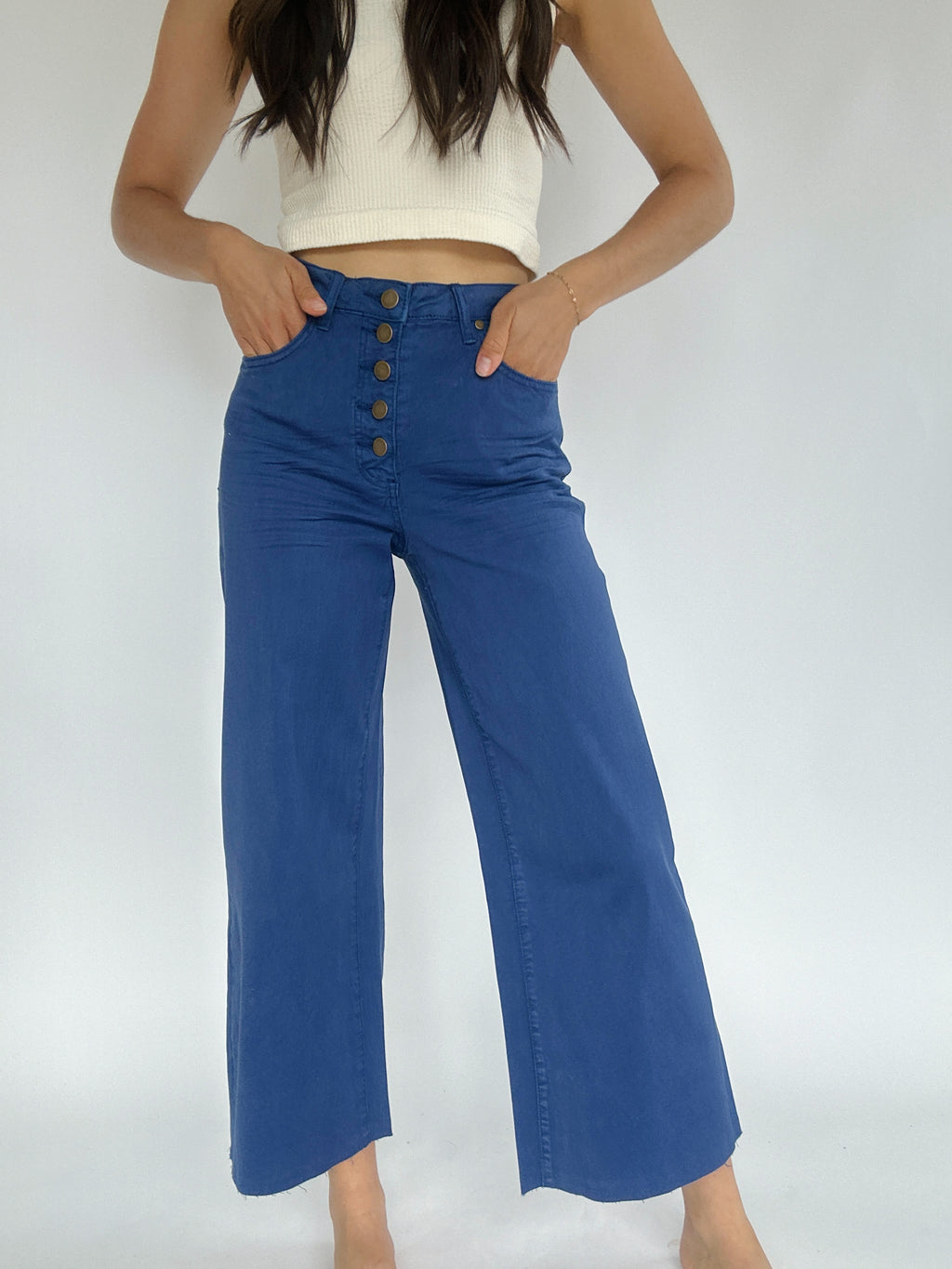 Sunday Stroll Wide Leg Pants - Royal Blue