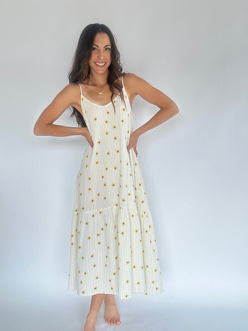 Sunflower Midi Dress