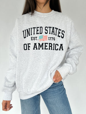 USA Embroidered Sweatshirt