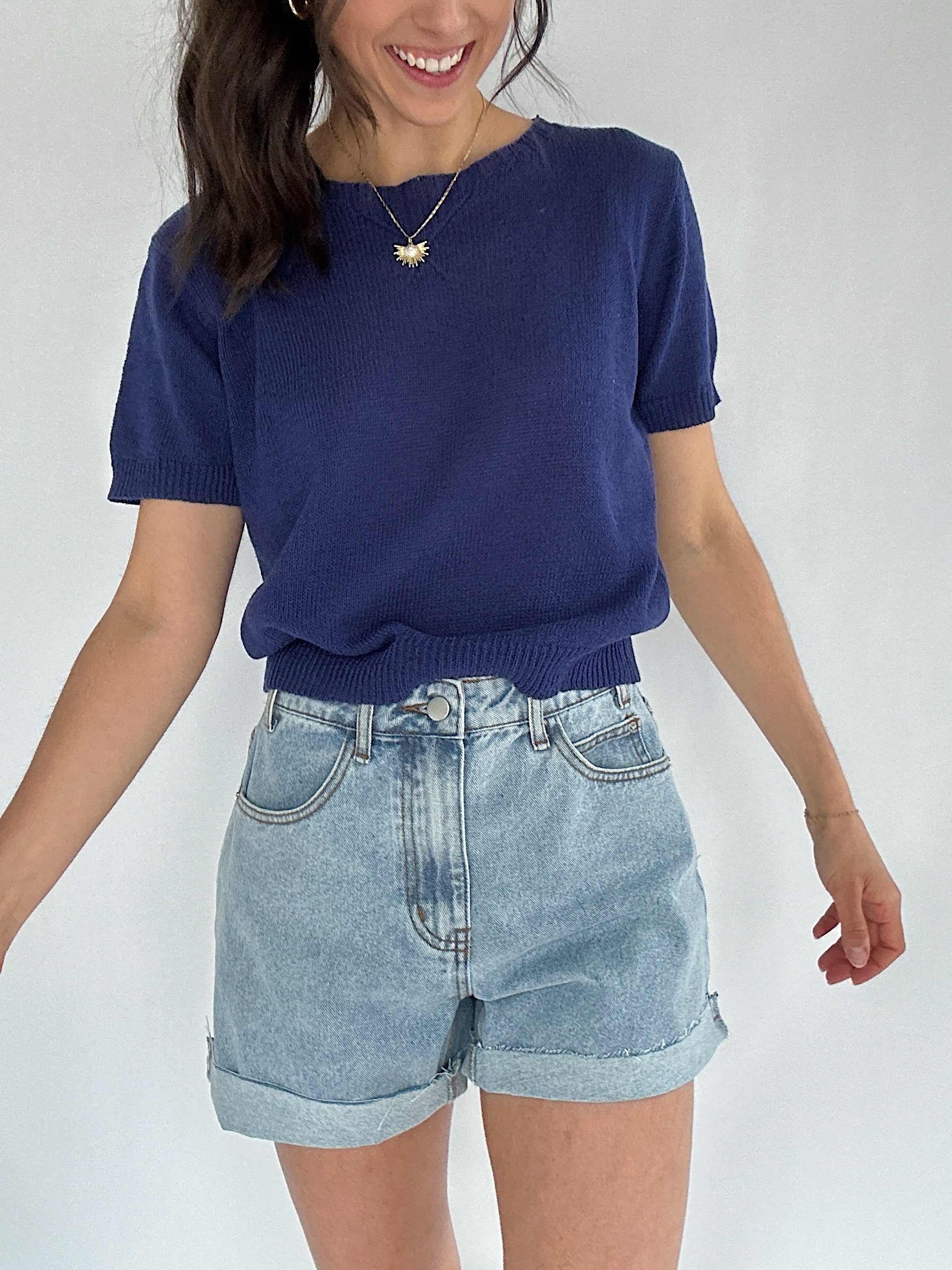Eadin Sweater Top Navy