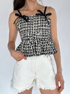 Elaine Peplum Top Front