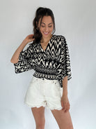 Evelynn Smocked Top
