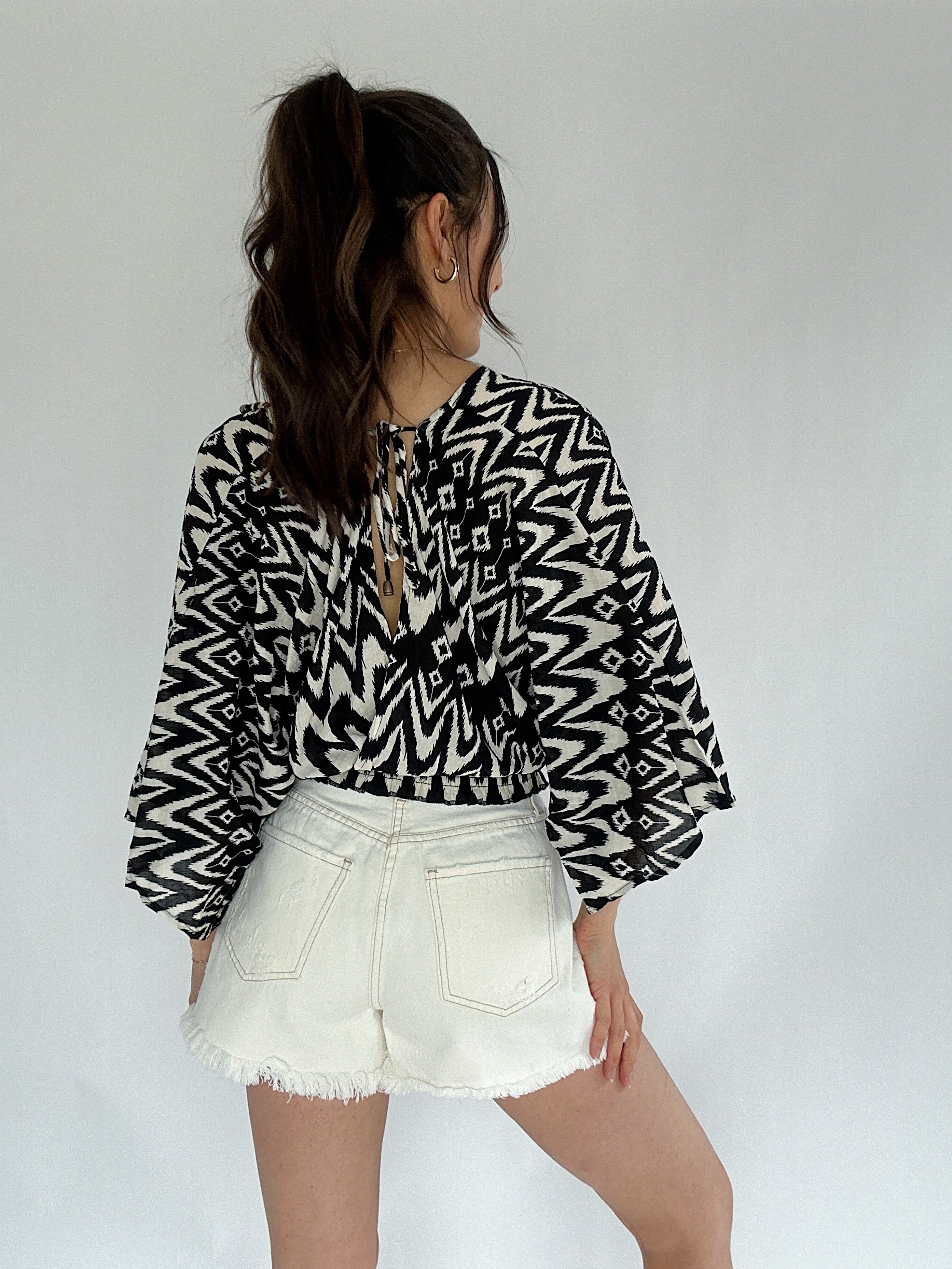 Evelynn Smocked Top Back