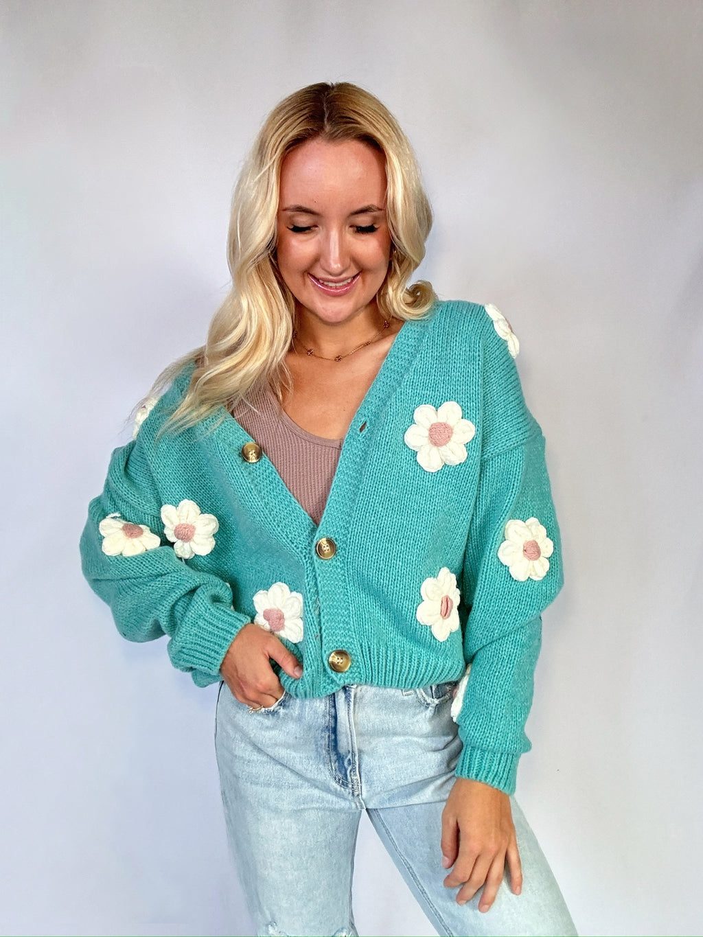 Bloom In Time Flower Cardigan