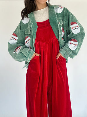 Santa Sequin Corduroy Jacket