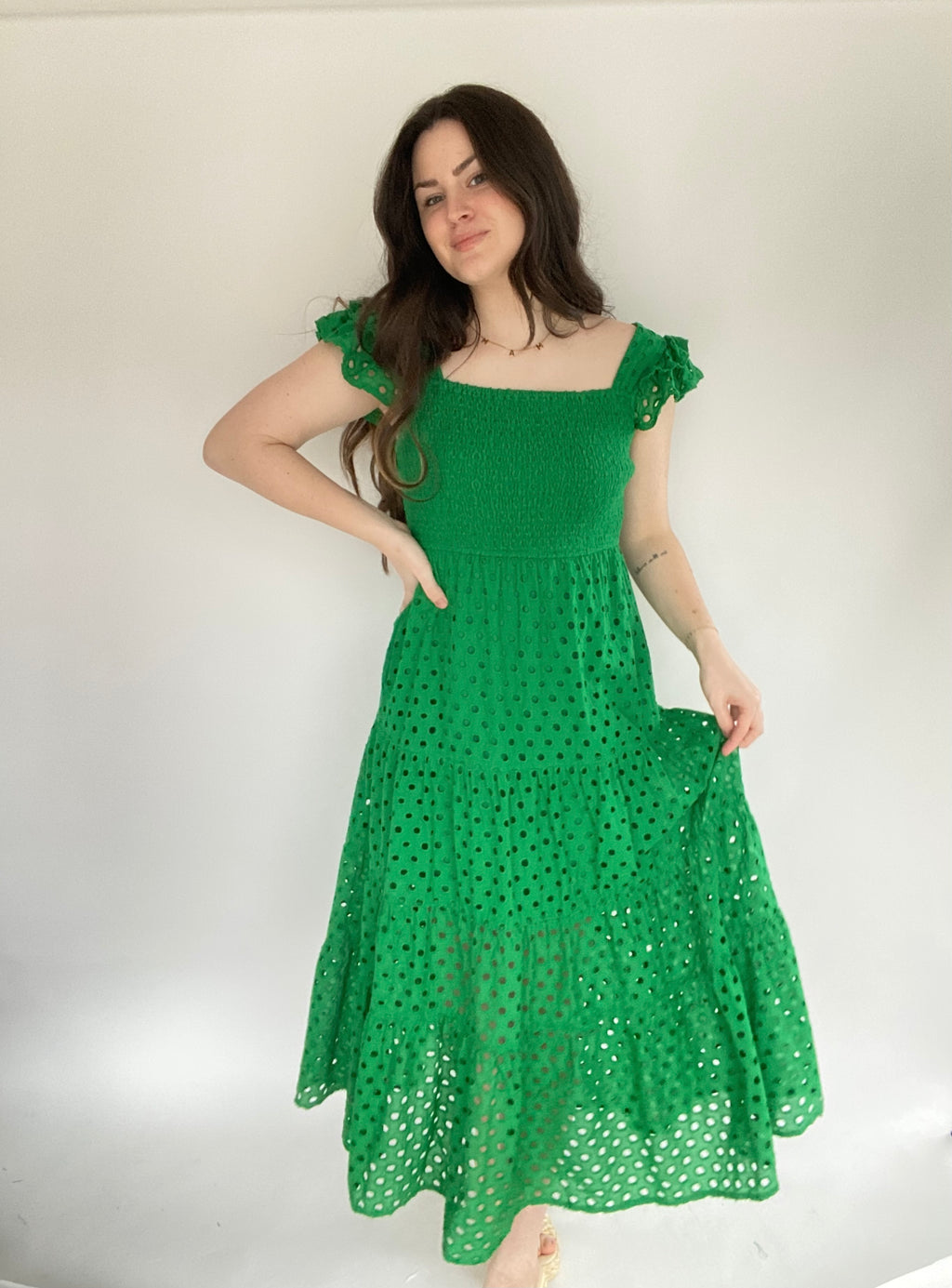 Katelyn Eyelet Maxi Dress