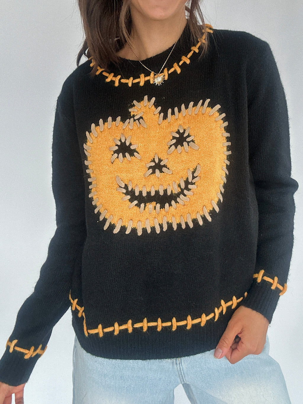 Pumpkin Stitch Sweater