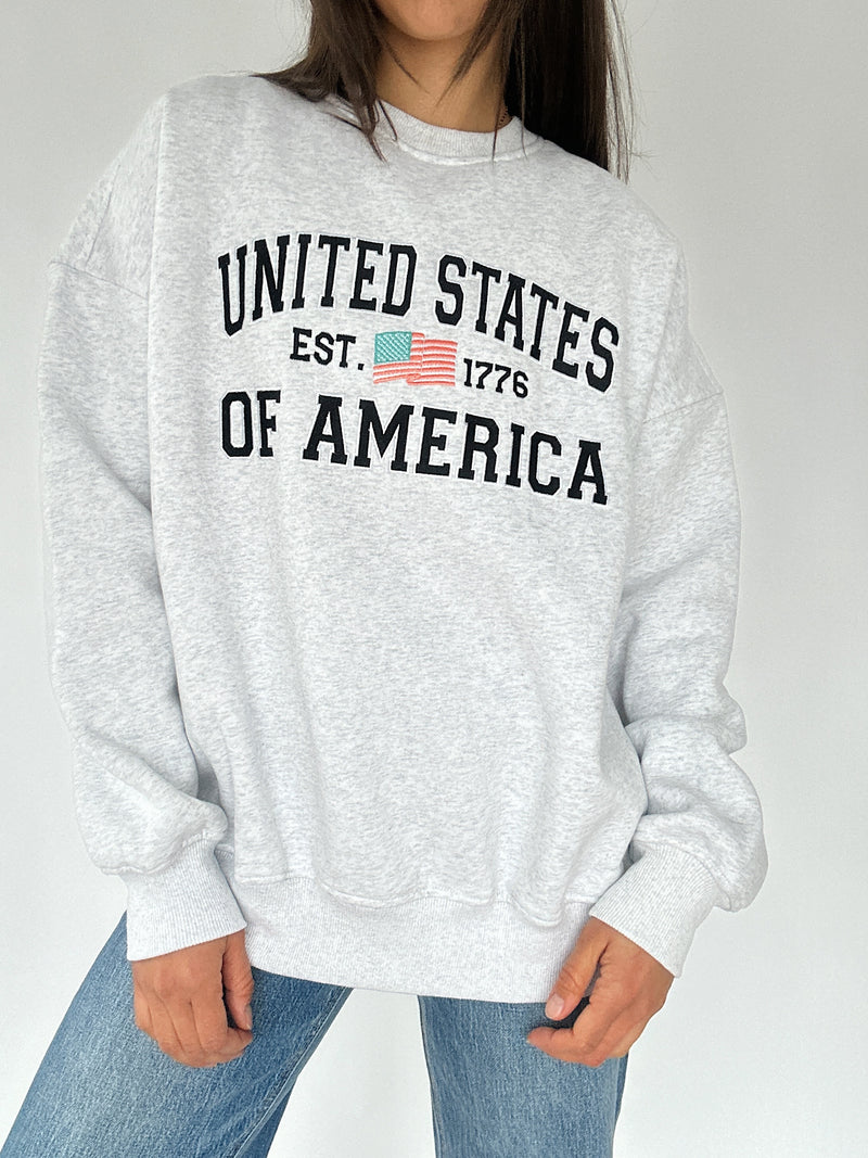 USA Embroidered Sweatshirt