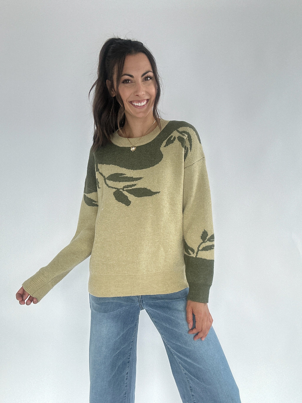 Ready To Fall Sweater - Olive