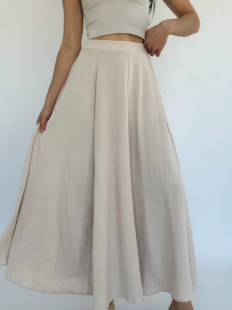 Coast To Coast Wide Leg Pants - Natural