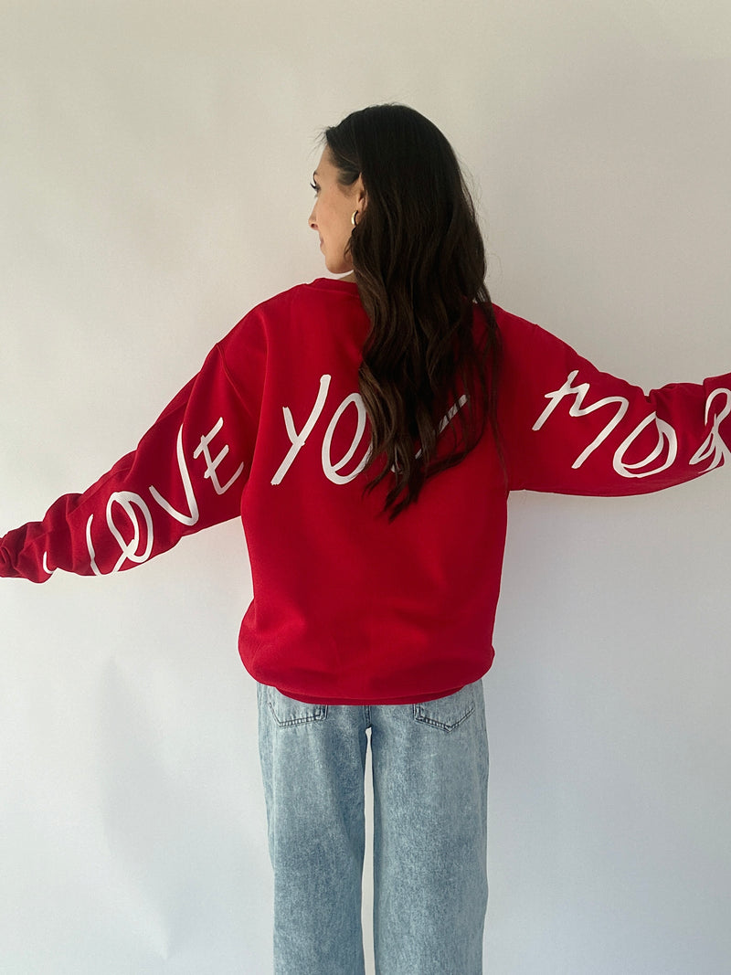 Love You Mean It Sweatshirt - Red