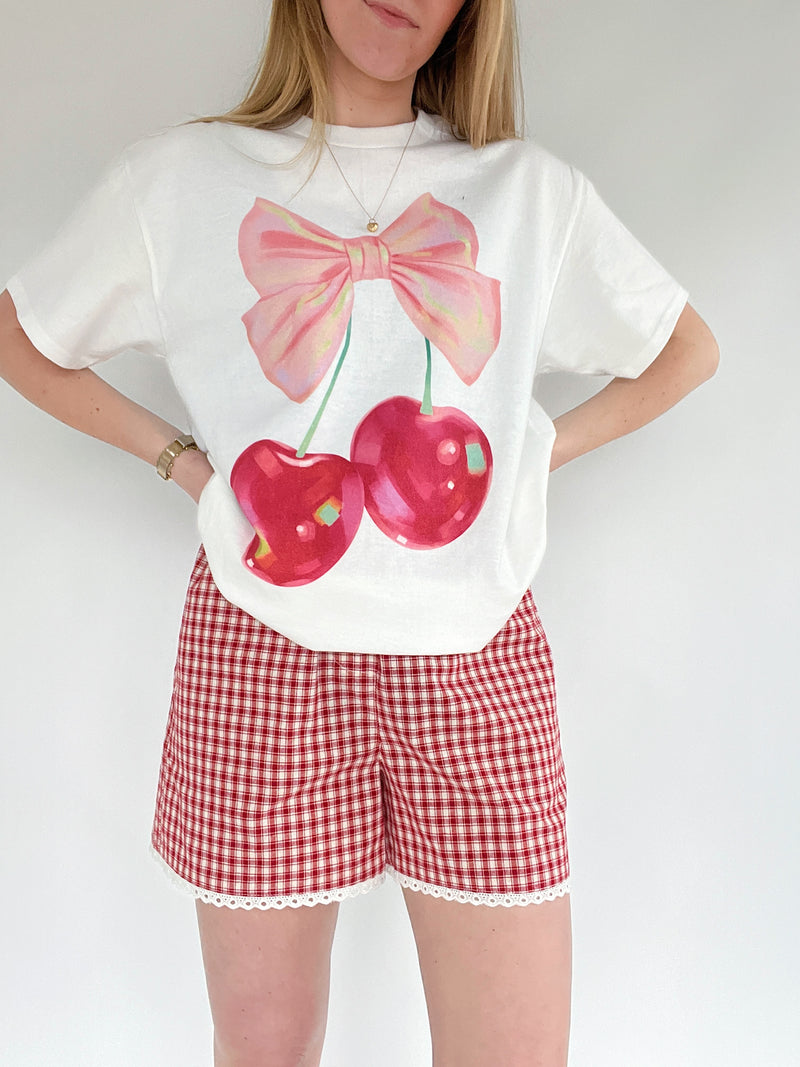 Retro Cherry Oversized Tee