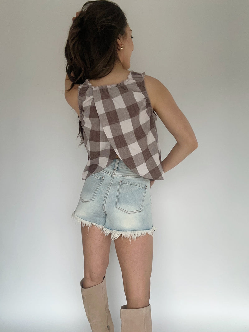 Simple Things Gingham Top