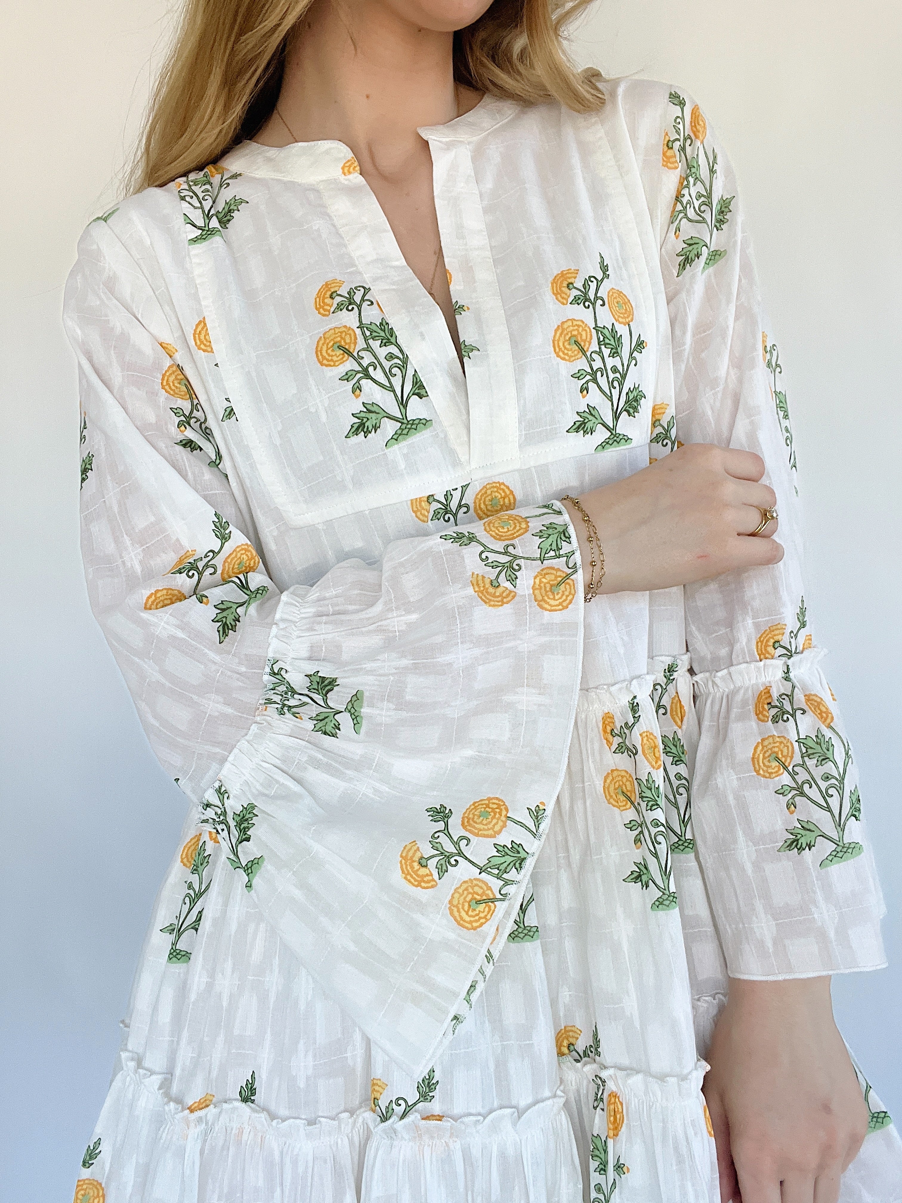 Flower In The Field Mini Dress Detail