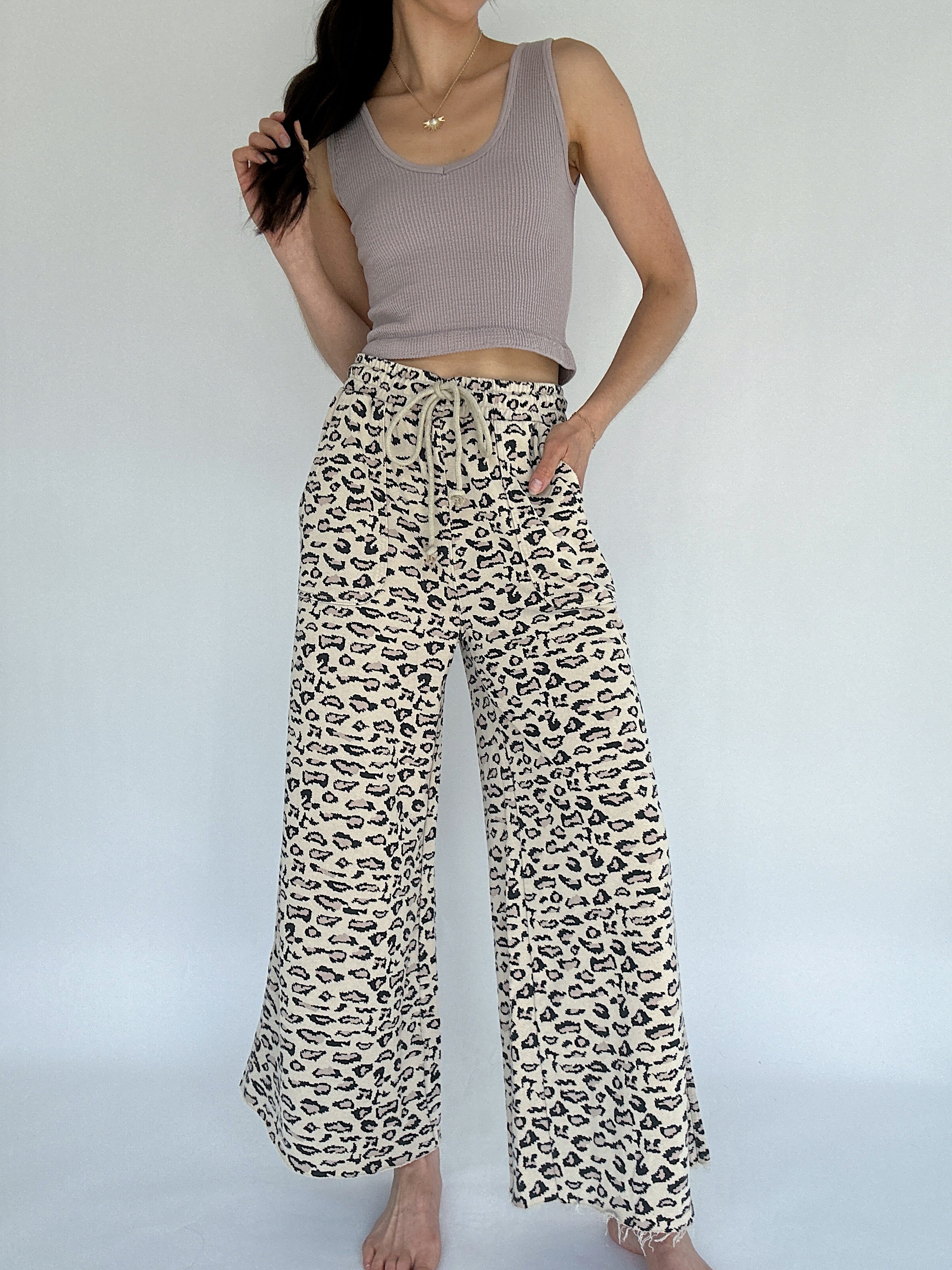 Forever Wild Wide Leg Pants Mocha