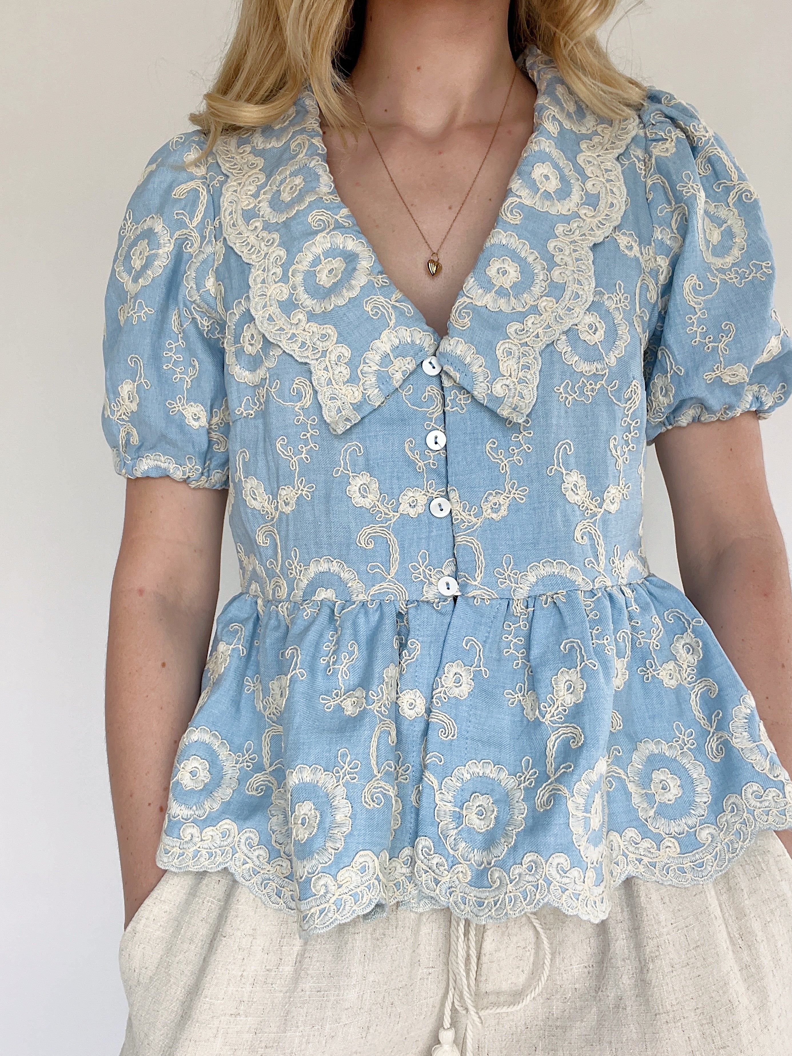 Harper Embroidered Top