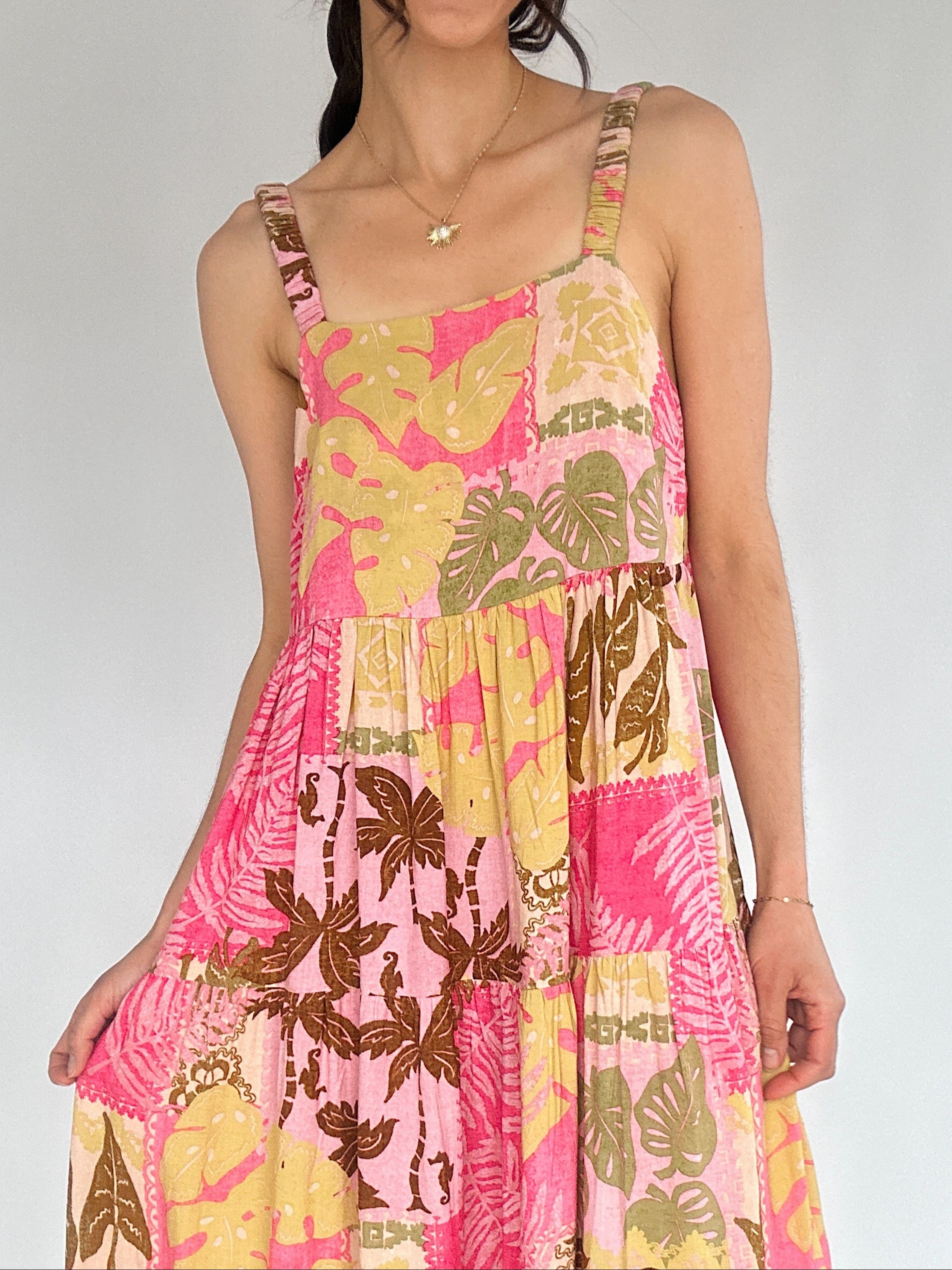 Hibiscus Crush Maxi Dress Top