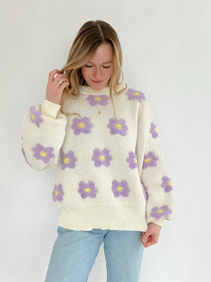 Hey Daisy Sweater - Cream