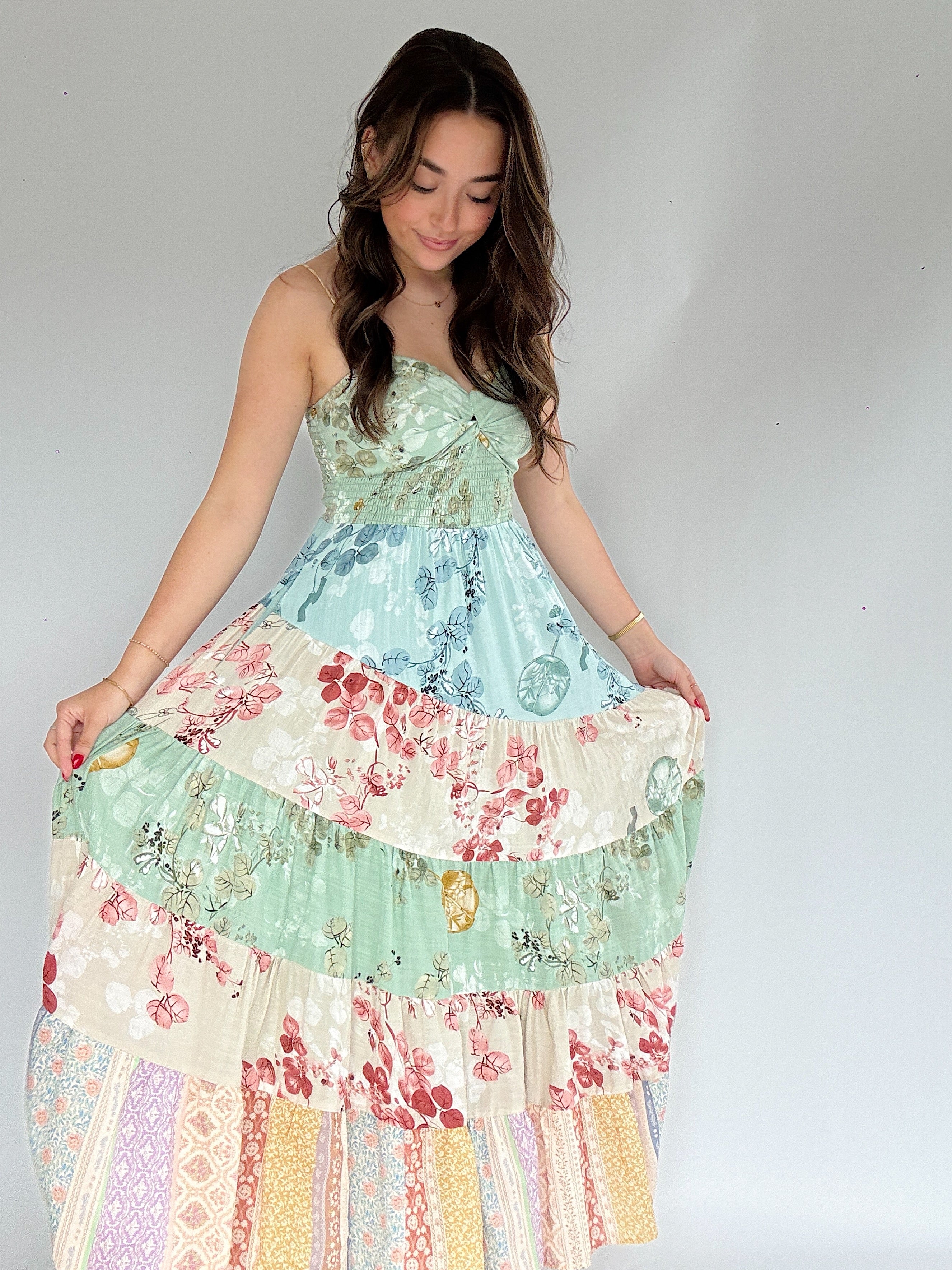 Infinitely Yours Maxi Dress Skirt Detail