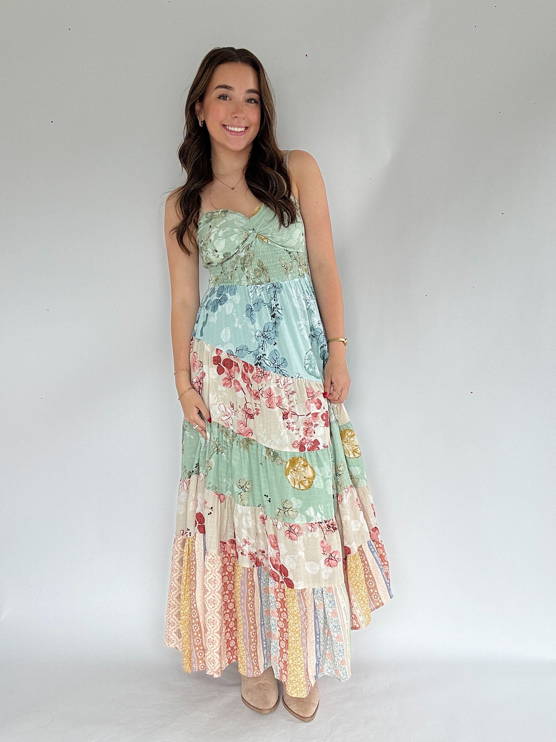 Infinitely Yours Maxi Dress Front