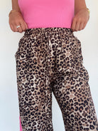 Jessie Leopard Track Pants Waist