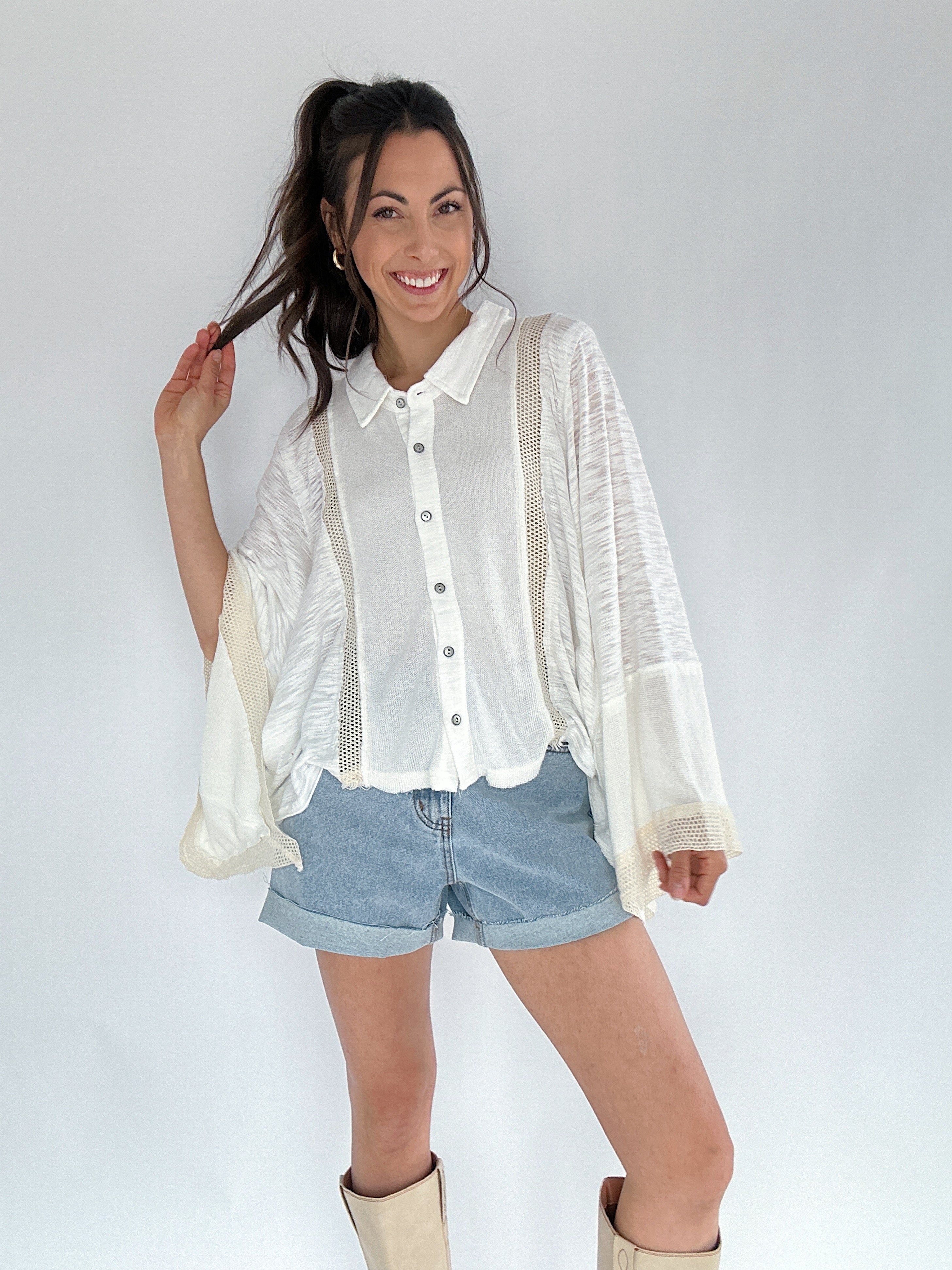 Jesslyn Button Down Top Front