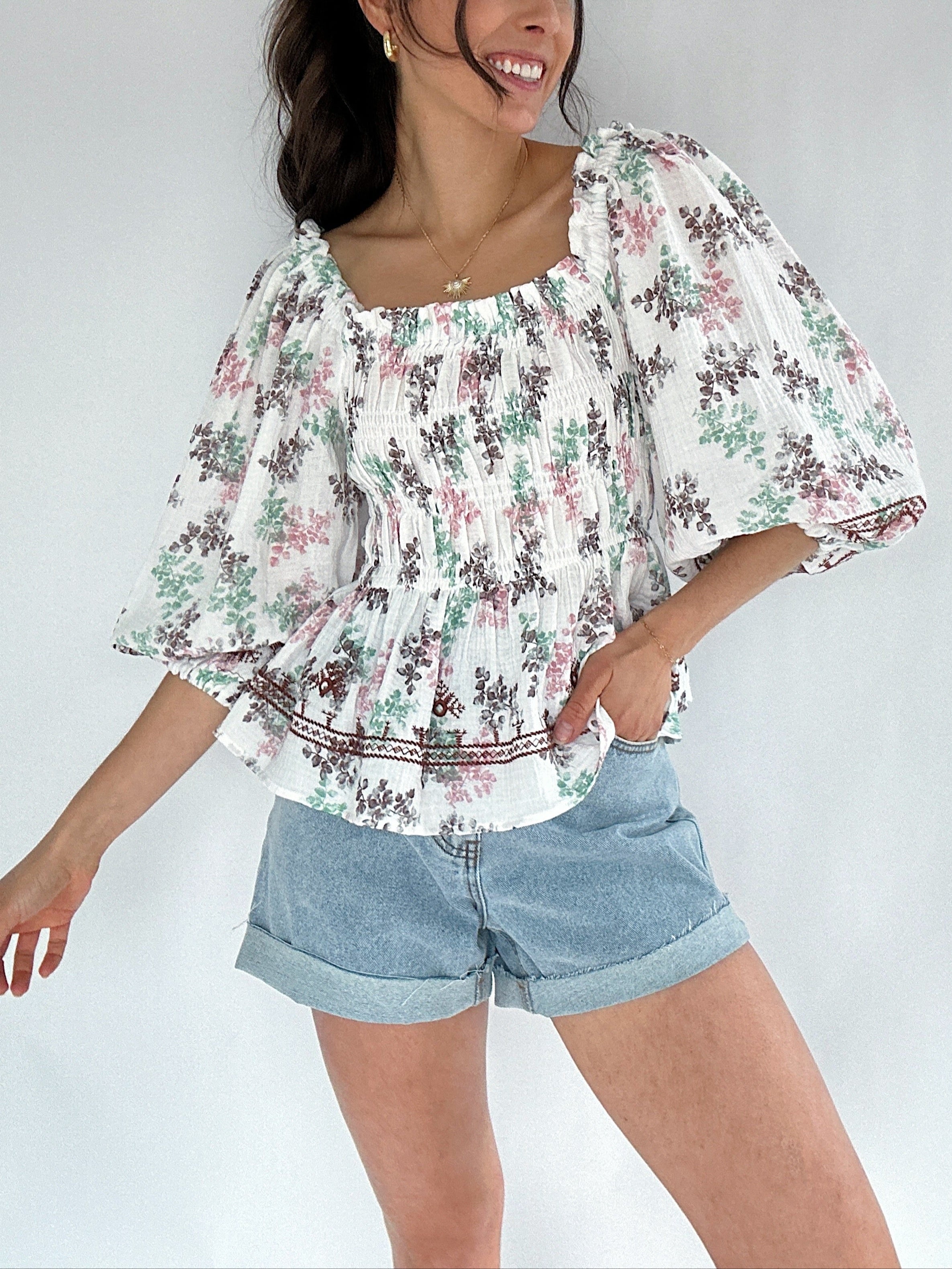 Julianne Peplum Top