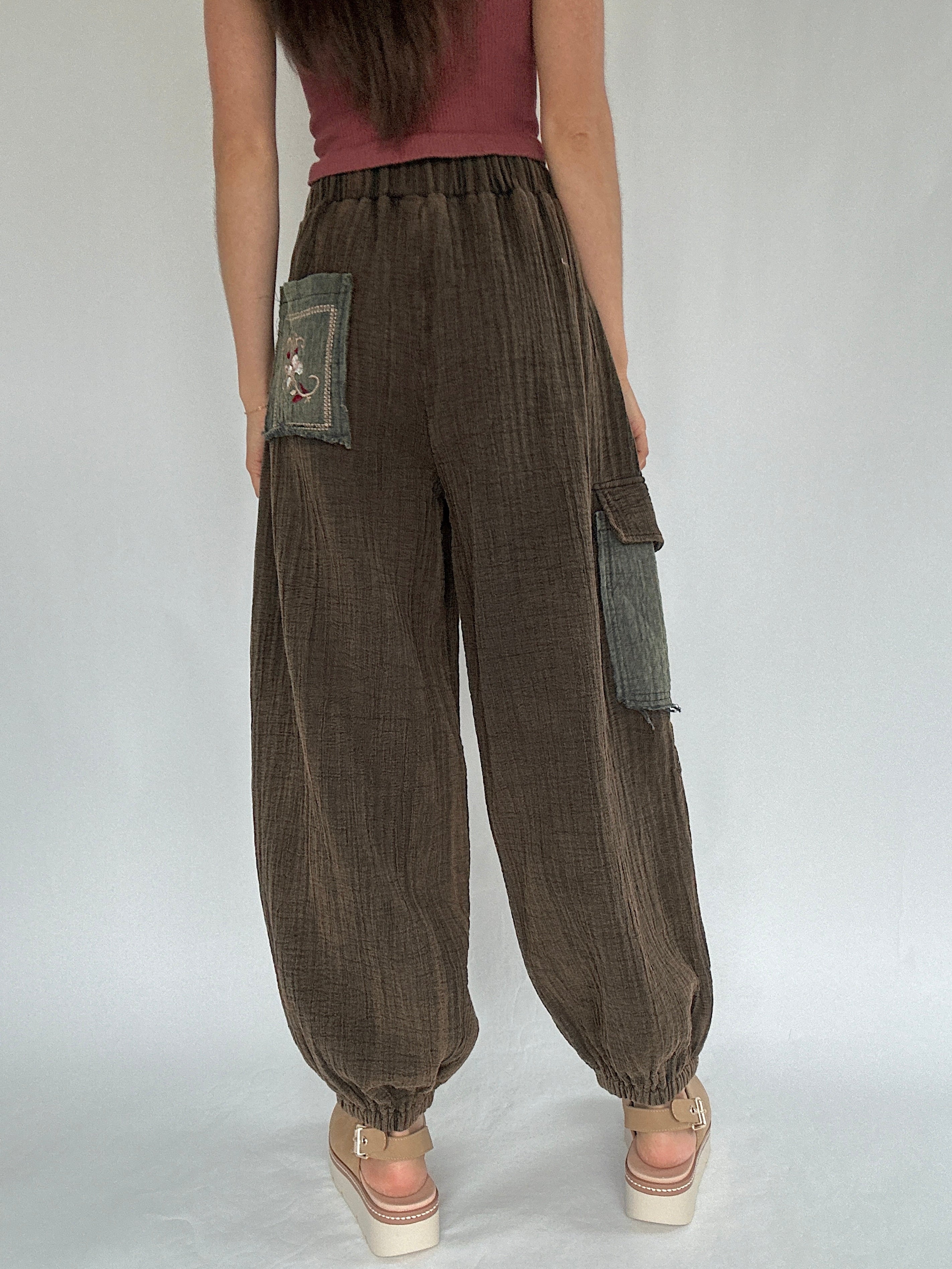 Kagen Embroidered Pants Back