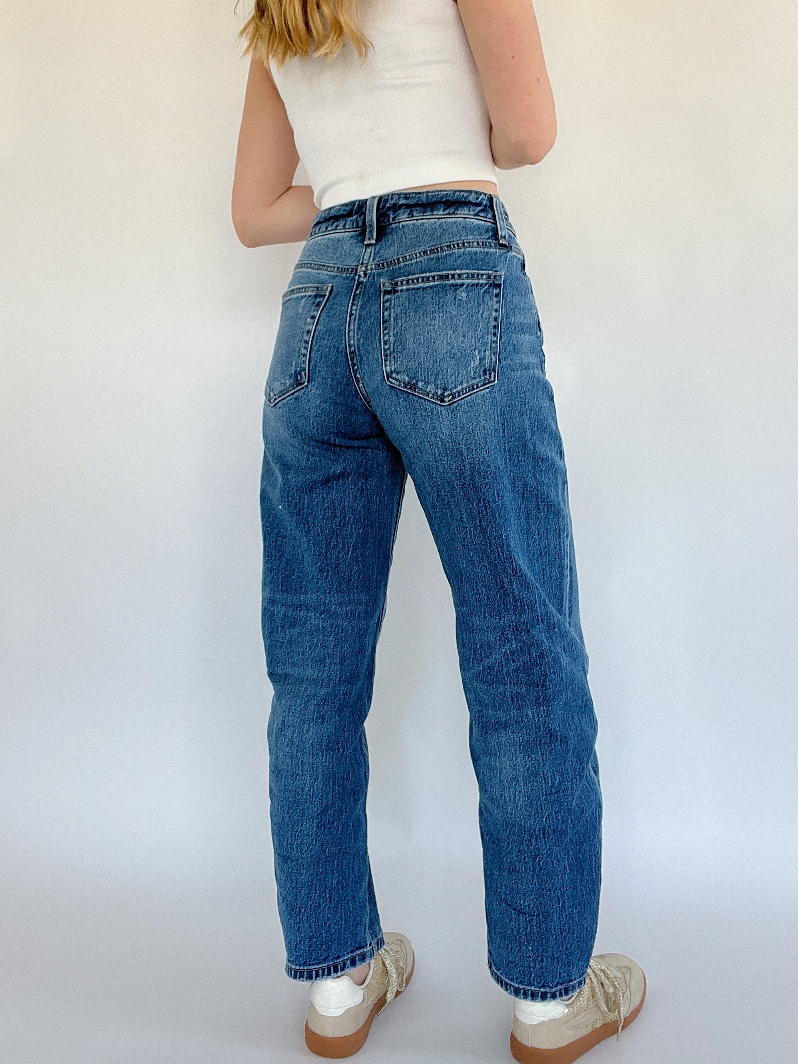 Kayley Barrel Jeans Back