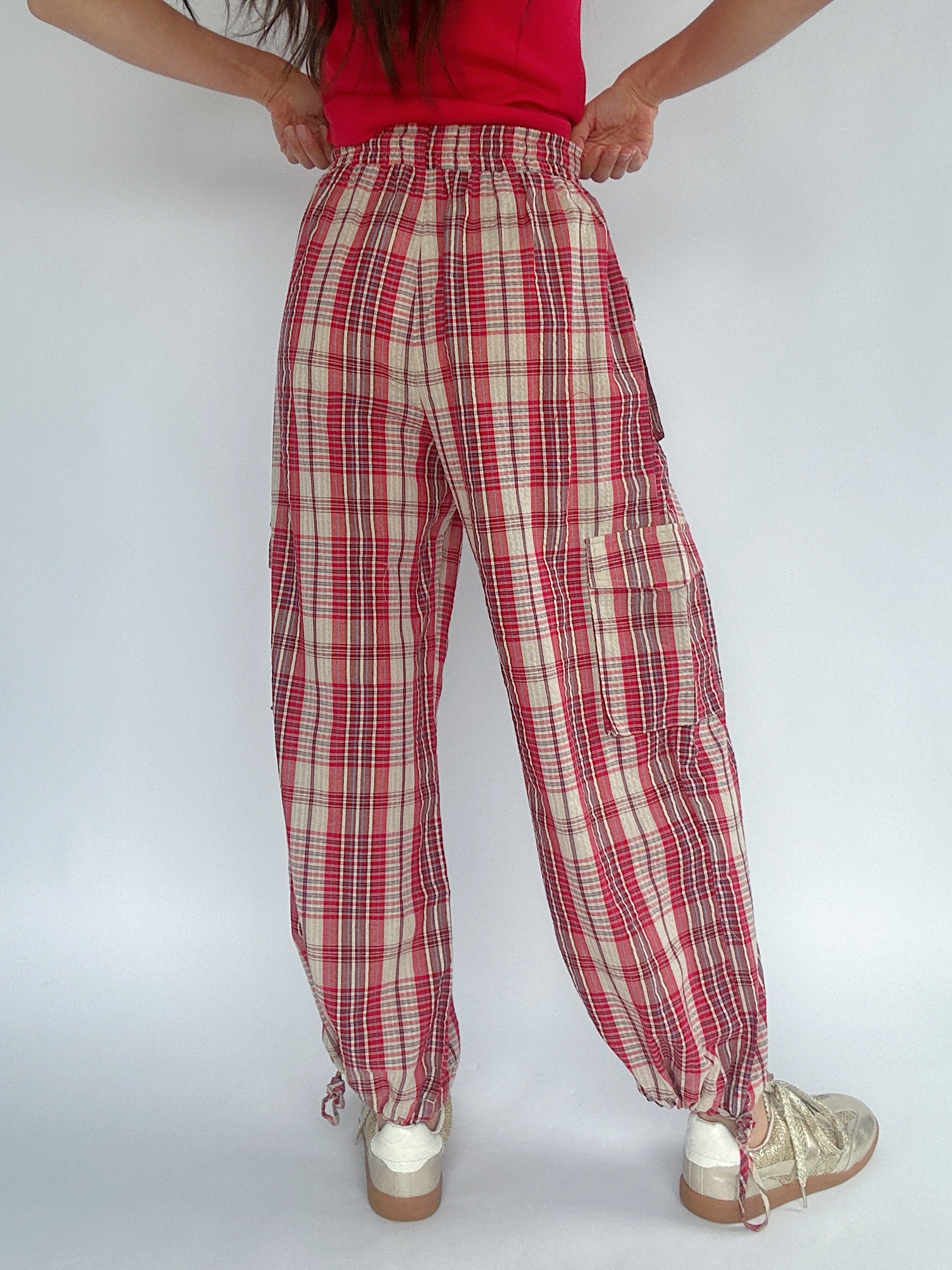 Know You Better Plaid Pants Back