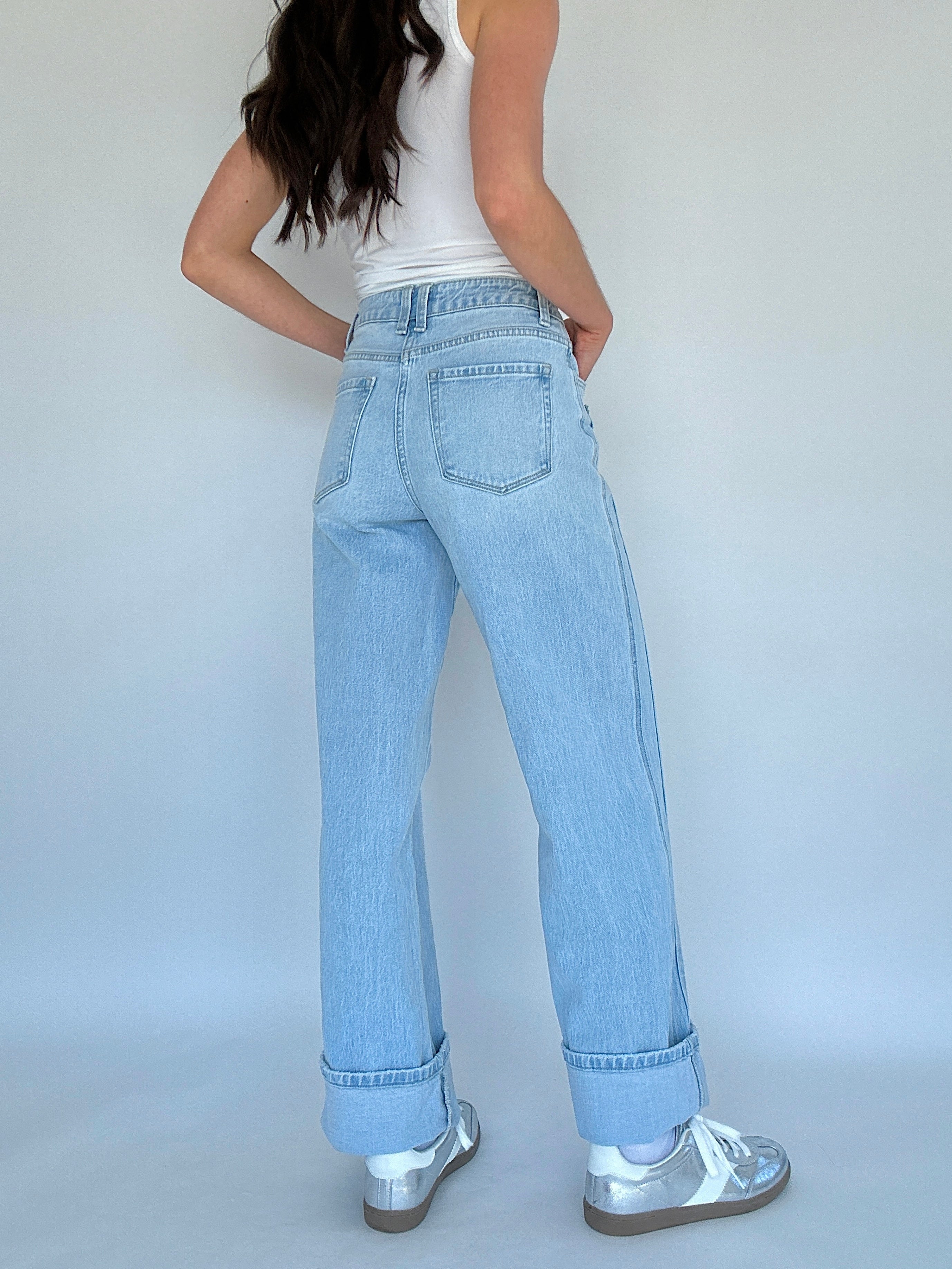 Kris Wide Leg Jeans Back