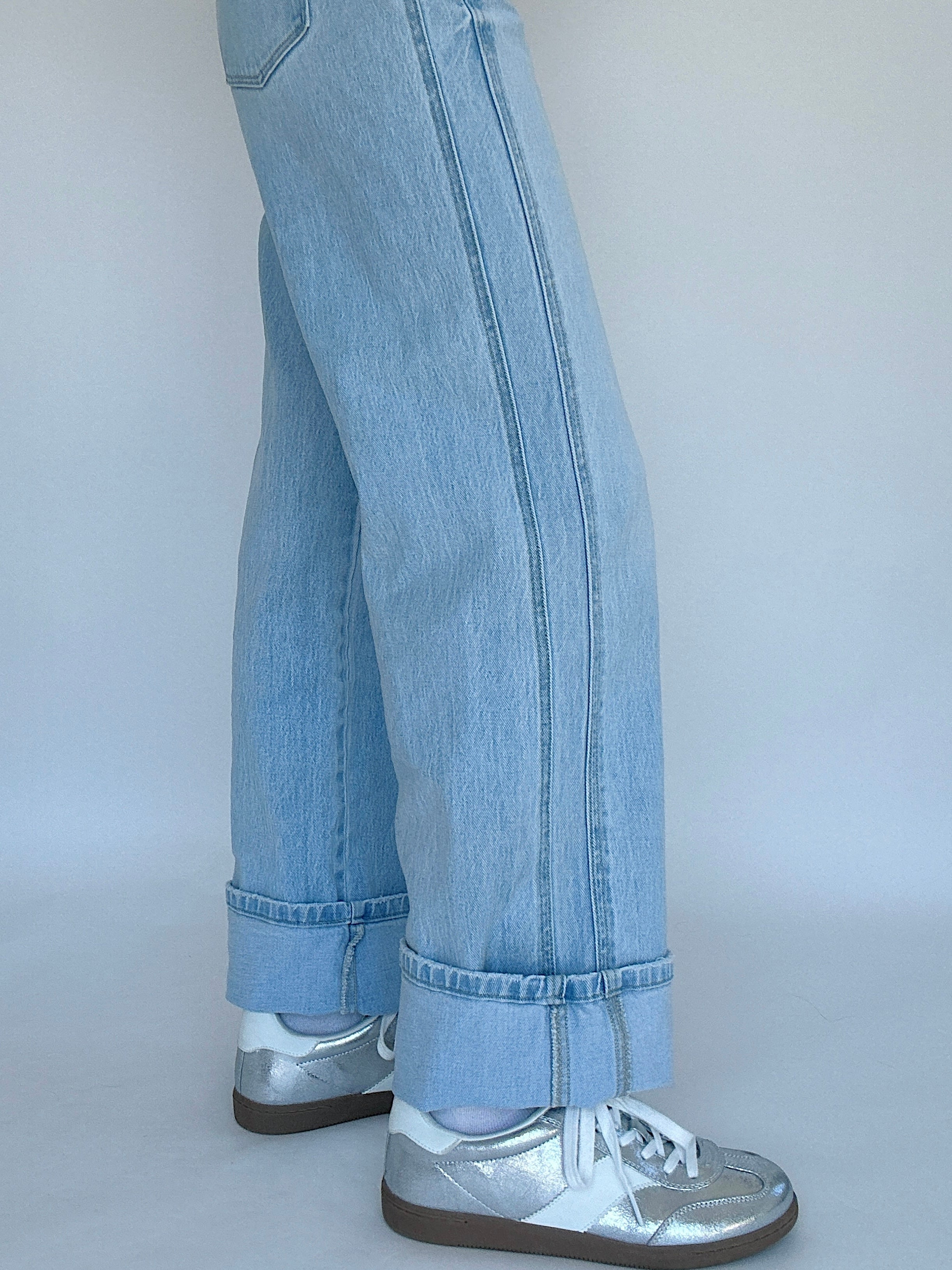 Kris Wide Leg Jeans Detail