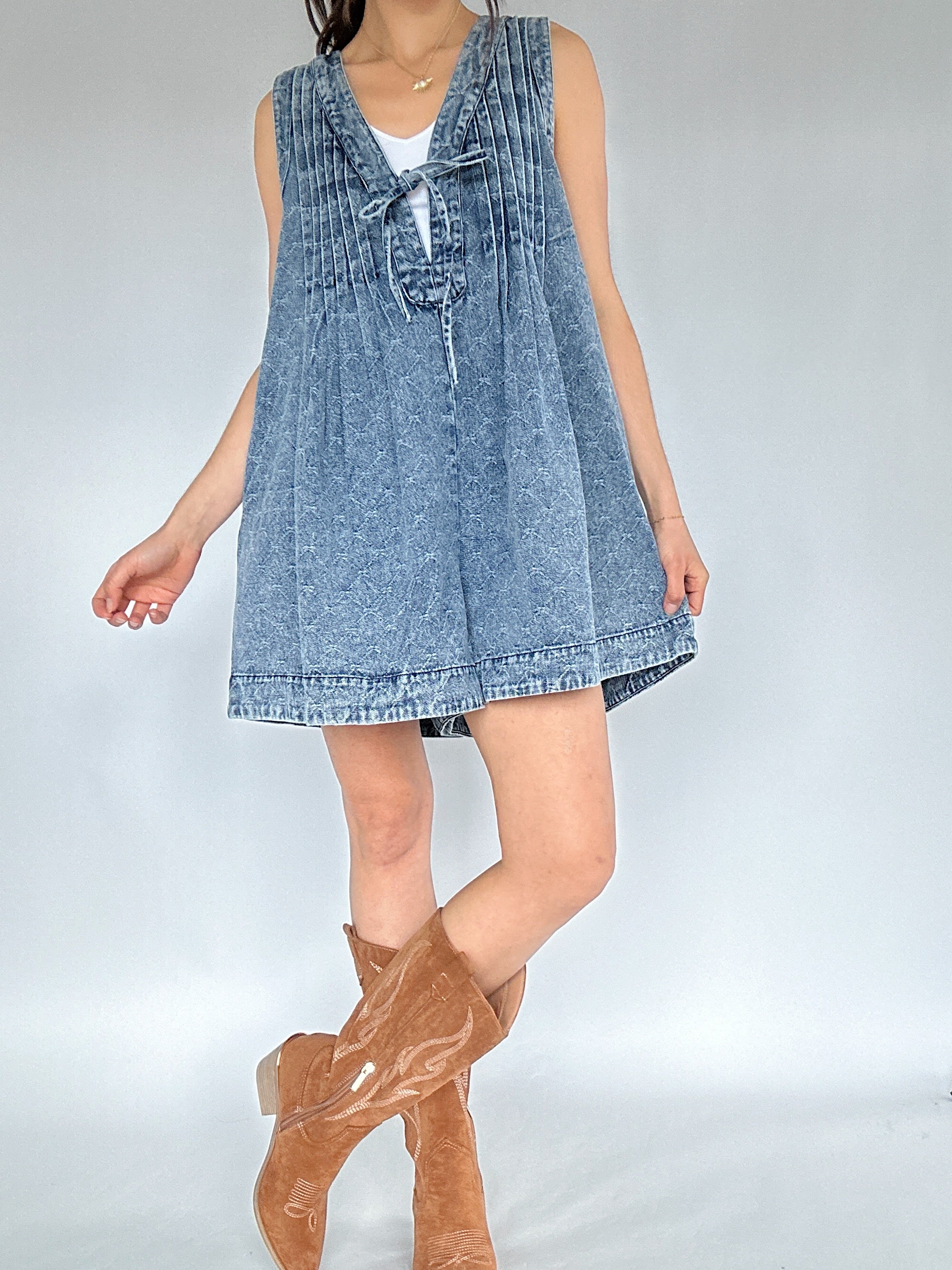 Langley Denim Romper