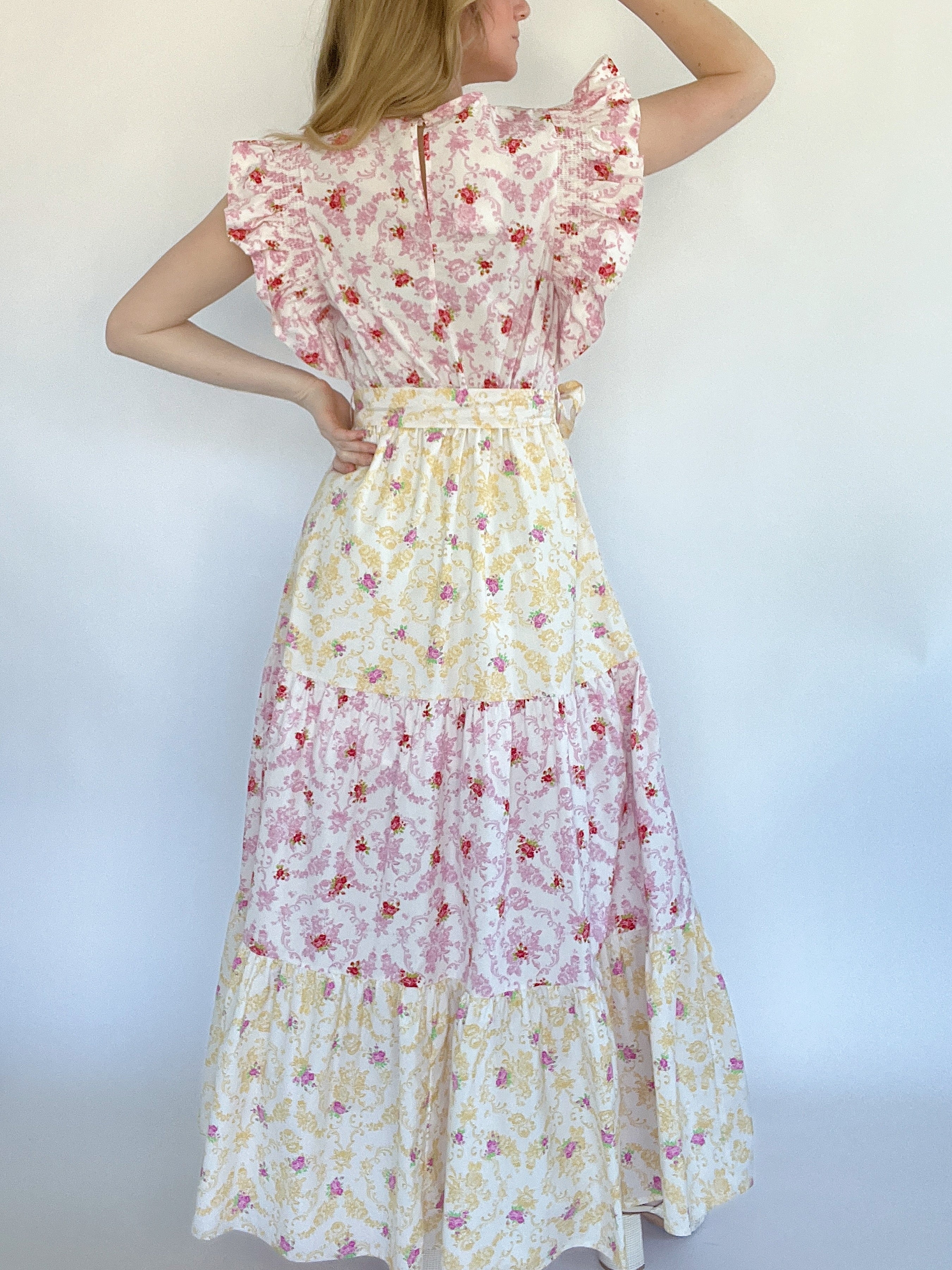 Lilah Floral Maxi Dress Back