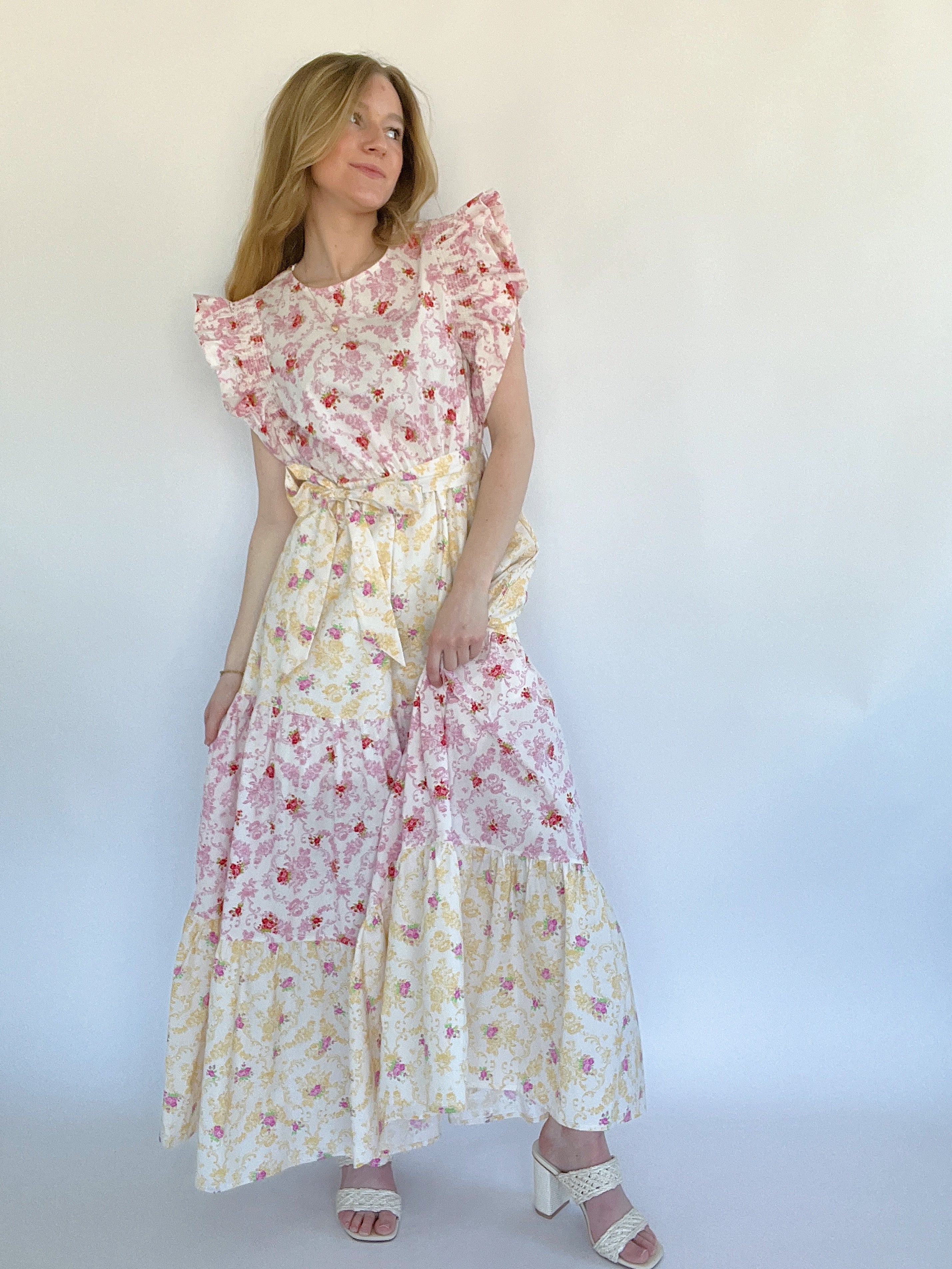 Lilah Floral Maxi Dress Front
