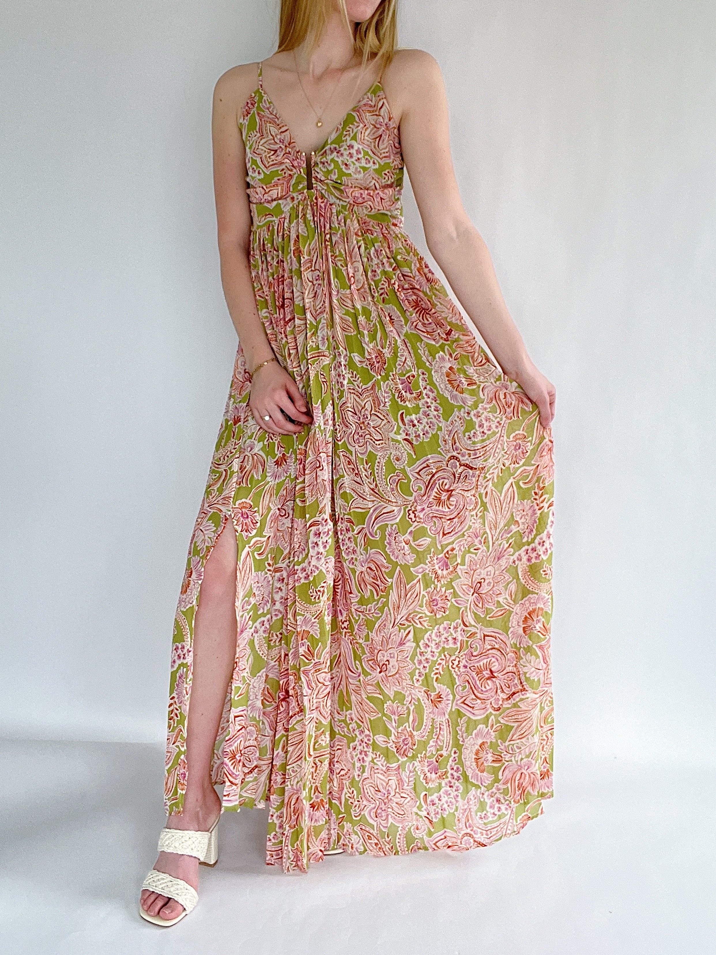 Lily Bloom Maxi Dress Front