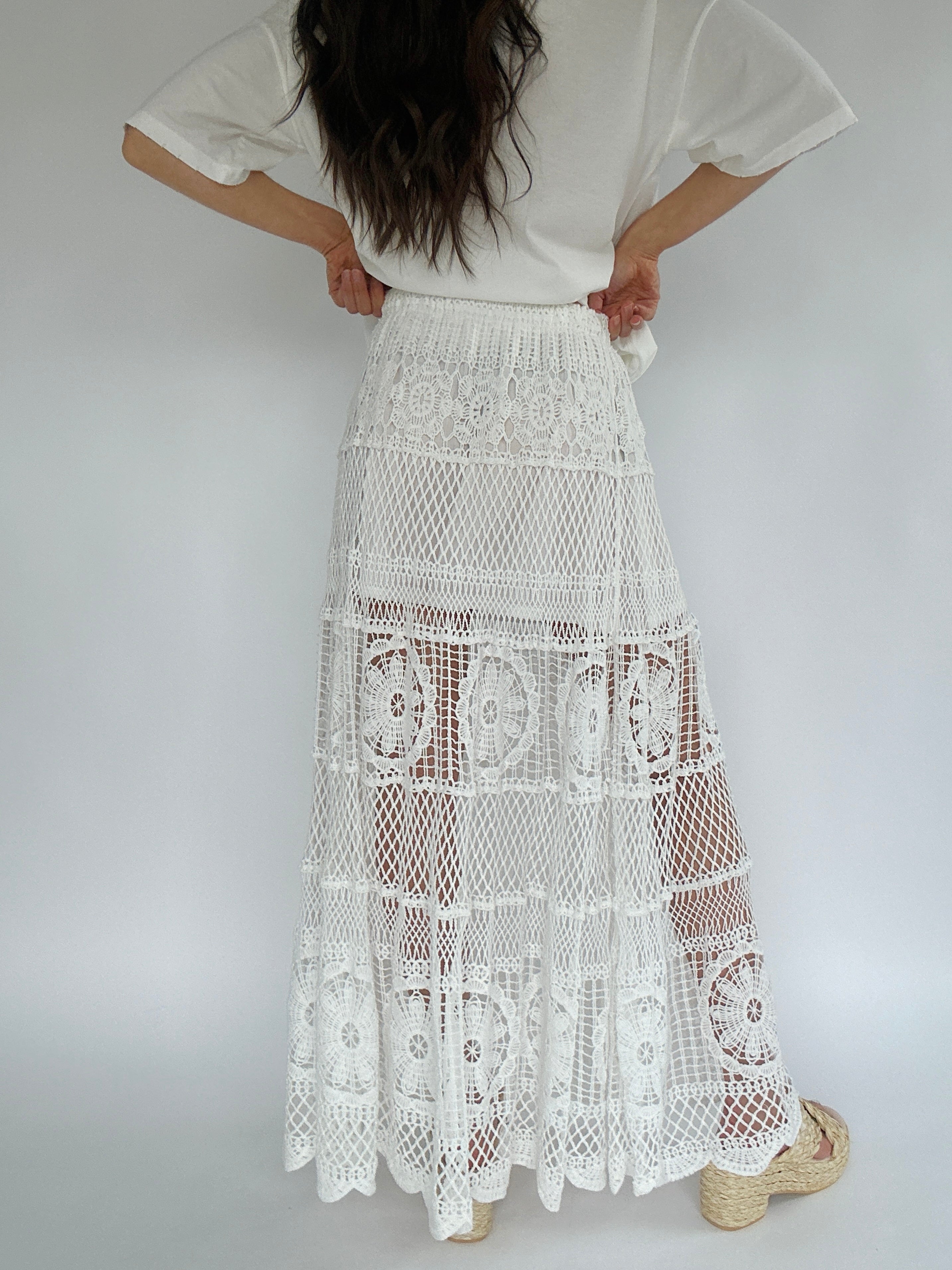 Lizzy Crochet Skirt Back